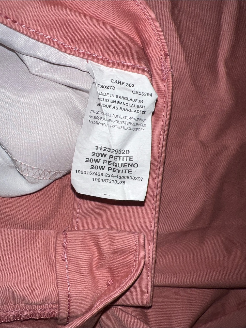 Lee Coral Wrinkle Free Pink Pants - Picture 5 of 7